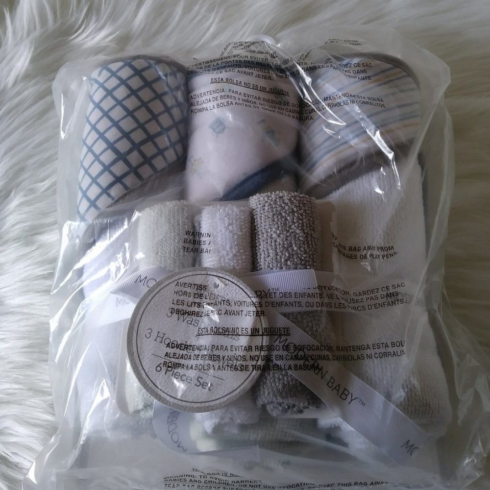 Modern Baby 6 PC.  Bath Set Blue - Picture 8 of 13
